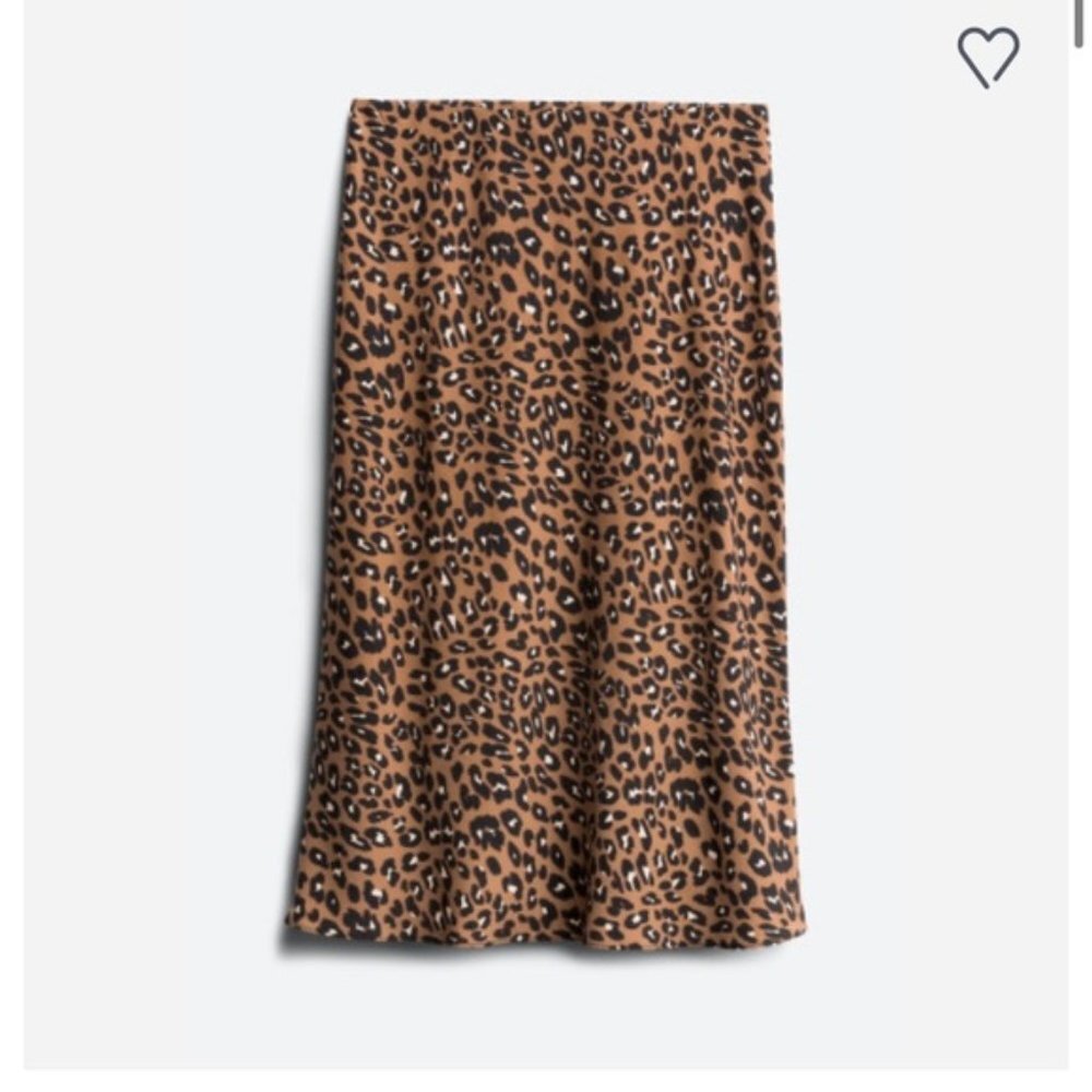 Collective Concepts Leopard Print Midi Skirt (S)